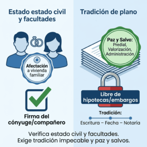 Firmantes en promesa de compraventa
