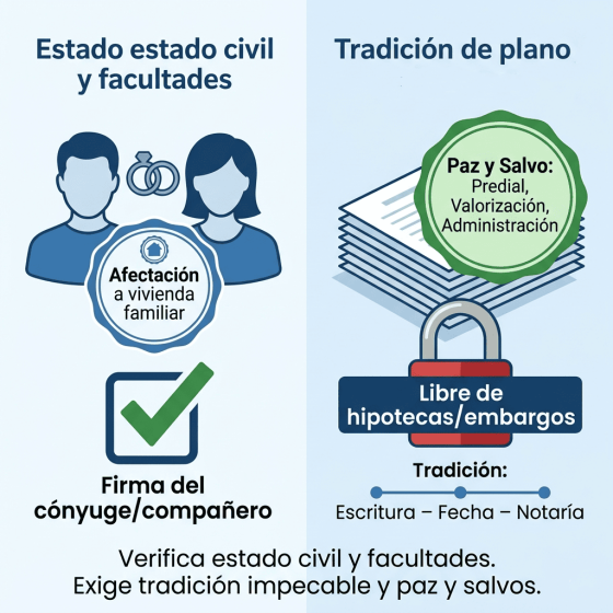 Firmantes en promesa de compraventa